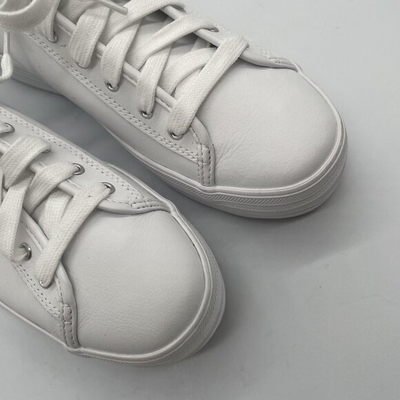 Keds Triple Kick Leather Platform Shoes Womens Size 9 White Sneakers Preppy - Picture 7 of 13